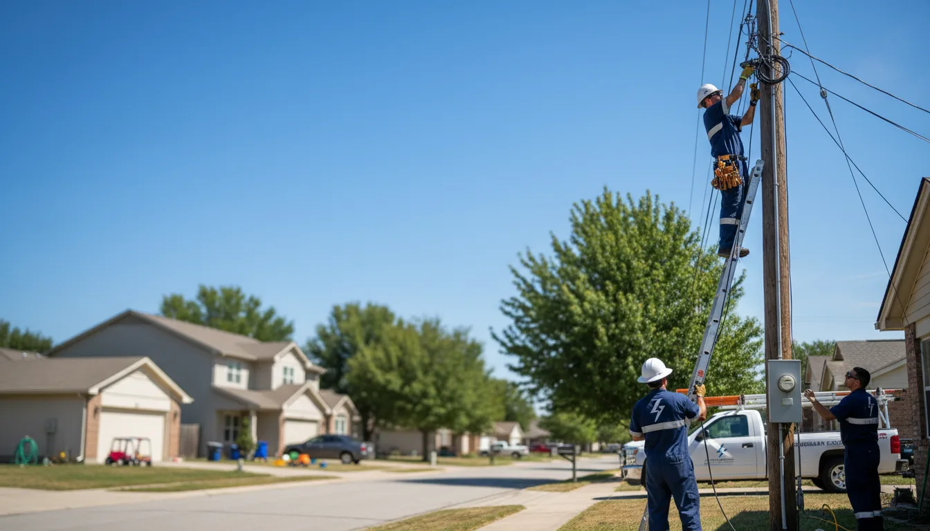 Residential electrician providing installation services in Glen Ullin, ND